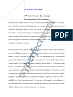 Persuasive Essay Examples Grade 10 PDF