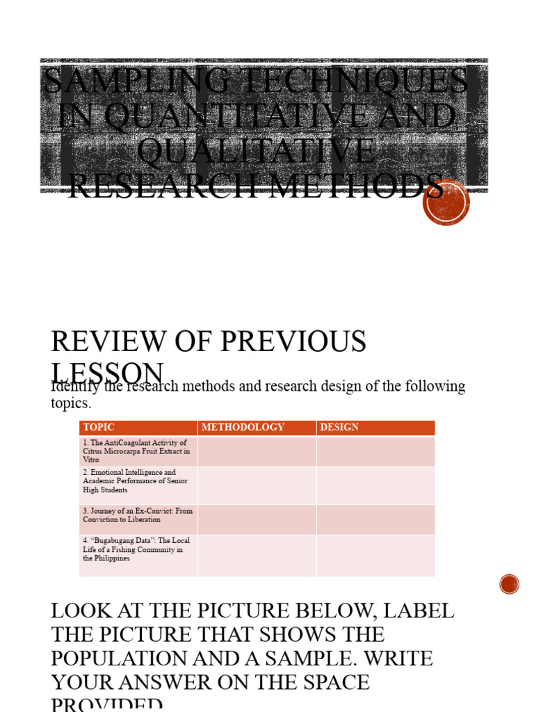 Sampling Method Pdf Sampling Statistics Stratified Sampling