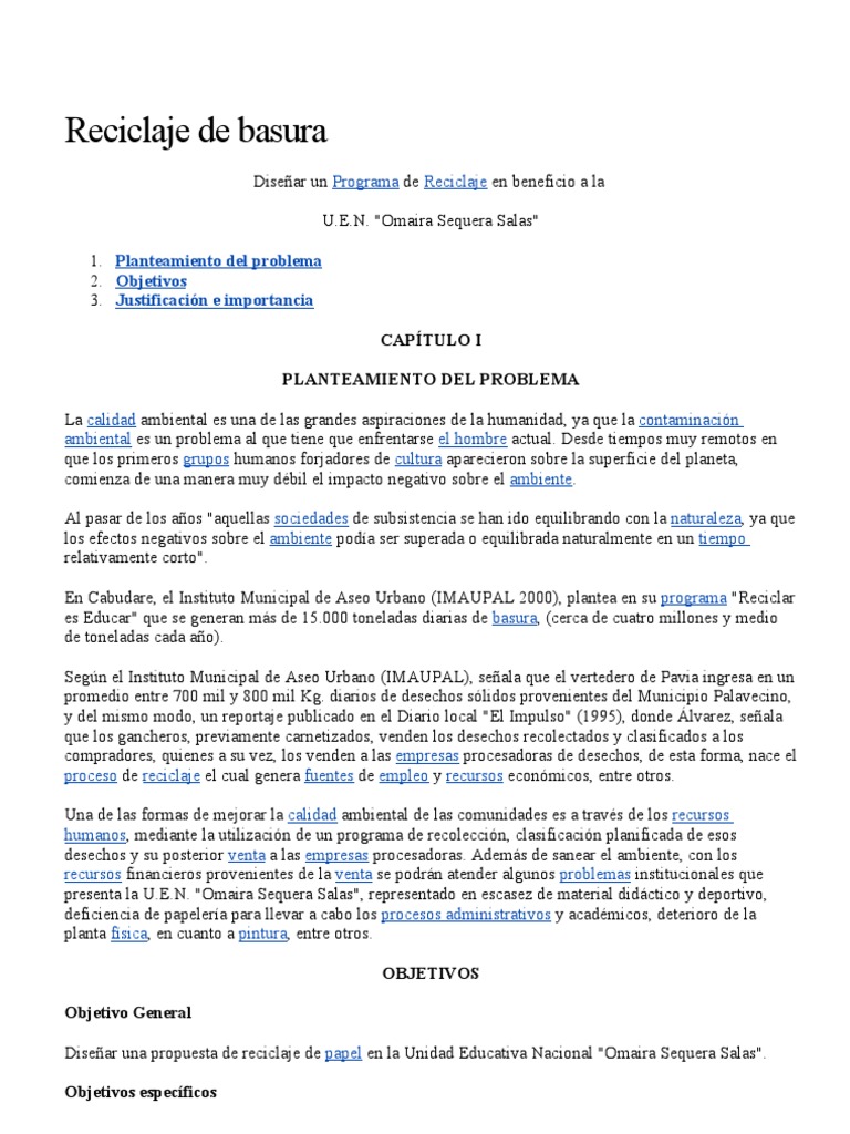 La Basura | PDF | Residuos | La contaminación del agua