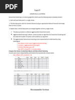 Unit IV Recommender System