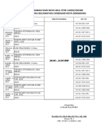 Jadwal Piket Pelayanan Selama Cuti Lebaran