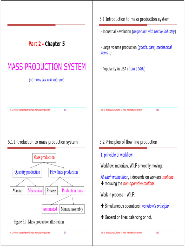 Mass Production System Overview | PDF | Mass Production | Secondary ...
