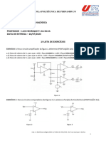 1 Lista de Exercícios-Eletrônica Analógica