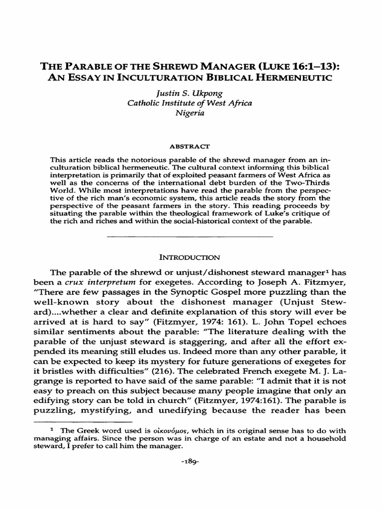 ukpong-js-1996-the-parable-of-the-shrewd-manager-download-free-pdf