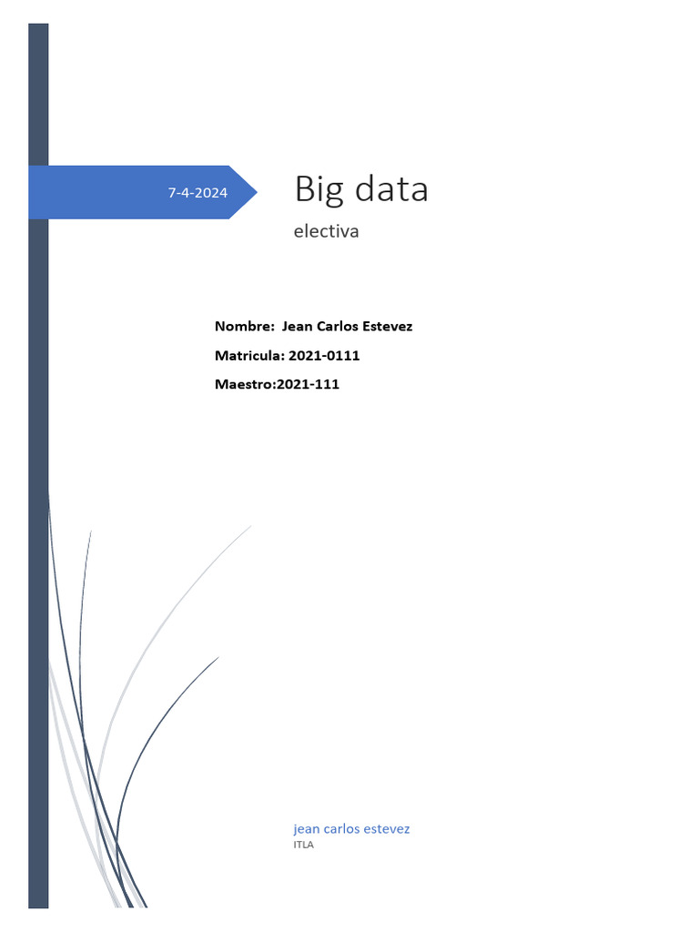Importancia del Big Data en la actualidad | PDF | Big Data | Información