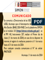 Comunicado Simon PM 142 - Inst 257