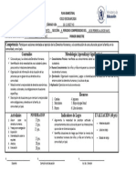 Formato de Planificacion Distrital. FORMACION CIUDADANA. CHAMPEY