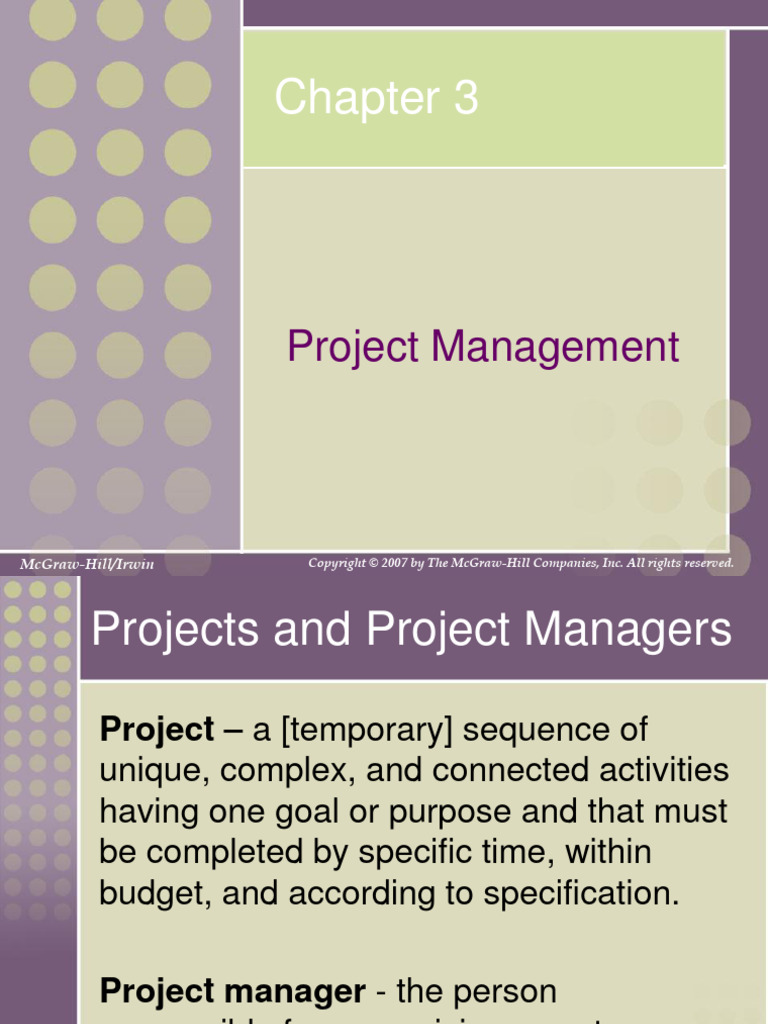 CSCI380-Week 4-Chapter 3 | PDF | Project Management