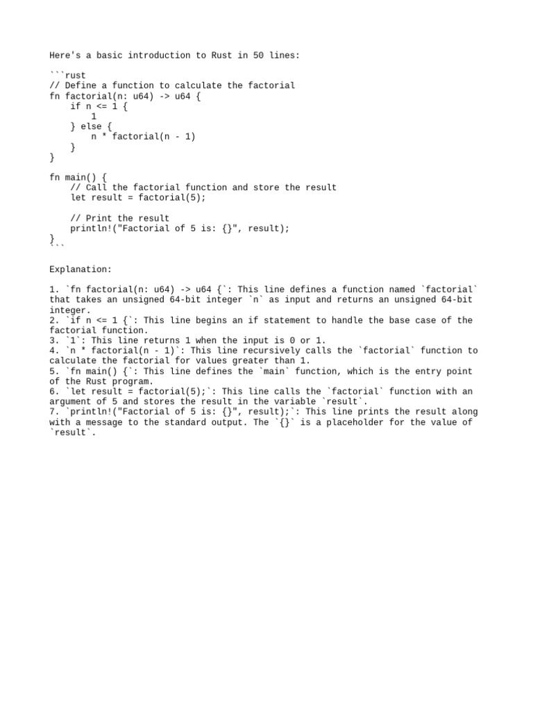 Rust Pdf