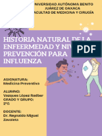 HISTORIA NATURAL y NIVELES DE PREVENCIÓN DE LA ENFERMEDAD DE INFLUENZA H1N1 - Rodber
