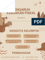 PPT Kelompok 6 Pengaruh kebijakan Fiskal