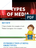 TYPES OF MEDIA - LAB