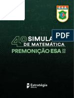 4º Simulado Premonição Matemática ESA 2022 - Caderno de Questões