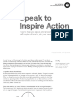 Speak To Inspire Action - LIVRO