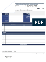 Progress Report Format