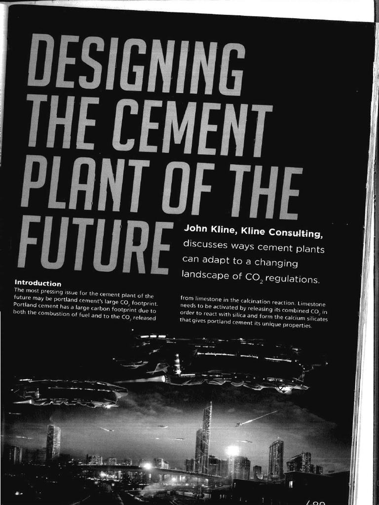 Designing The Cement Plant of The Future | PDF