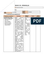 SESION DE APRENDIZAJE COM Leemos Una Cronica