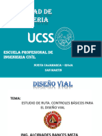 TEMA 03 DV2 - ESTUDIO DE RUTA. CONTROLES BÁSICOS PARA EL DISEÑO VIAL