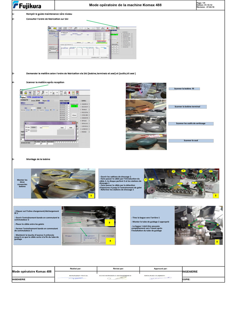 Mode Op ratoire Komax 488 PDF