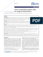 A Systematic Review of Individual Patient Data Meta-Analyses On Surgical Interventions