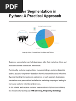 Customer Segmentation in Python