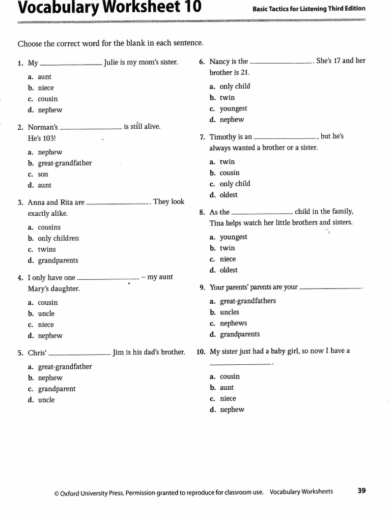Unit 10 Worksheet | PDF