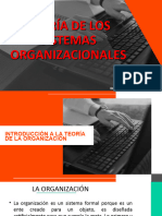 1) Sesión I. - Teoría de Los Sistemas Organizacionales