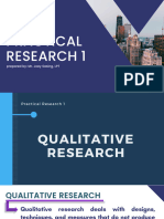 Pr1 Types of Qualitative Research