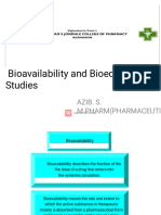 Bioavailability and Bioeq