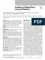 Digital Professionalism in Patient Care A Case Based Survey of Patients