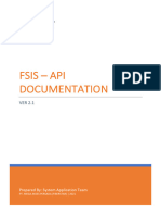 API FSIS - Documentation Ver. 2.1