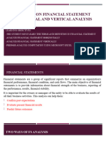 Analysis of Financial Statement