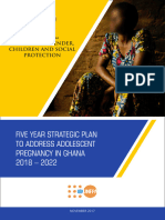 Adolescent Pregnancy Strategic Plan 2018