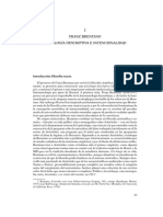 Moran - 1 Franz Brentano Psicología Descriptiva e Intencionalidad