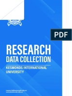 Lecture 3 Research Data Collection Kesmonds Research Institute PDF