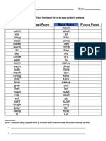 Base Form and Past Form of The Verb