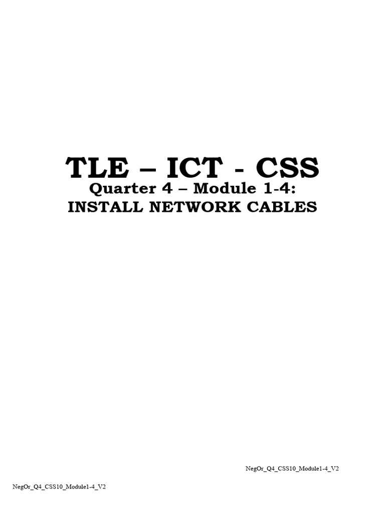 Grade 10 ICT Networking Module 1 | PDF | Computer Network | Network ...