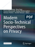 Modern Socio-Technical Perspectives On Privacy