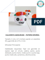 CALAVERITA AMIGURUMI - Esp