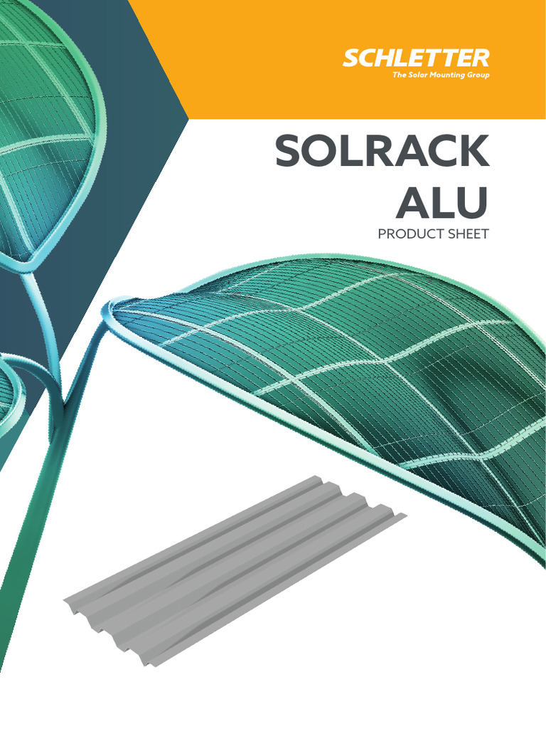 Schletter Product - Sheets Roof - Systems SolRack | PDF | Roof ...