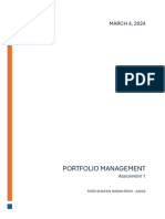 Portfolio Management Report