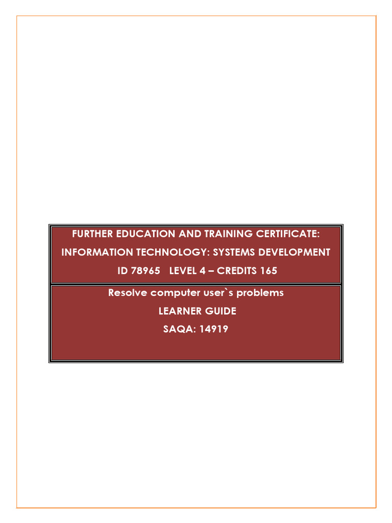 Saqa 14919 leaner guide pdf troubleshooting learning