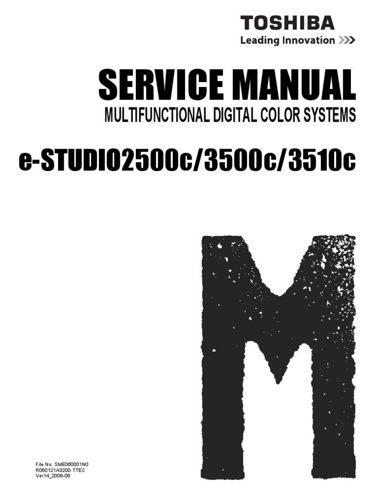 E-Studio 2500c, 3500c, 3510c Service Manual | Microsoft Windows |  Electrical Connector