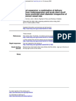 Balloon Underexpansion and Acute Stent Recoil Stent Expansion: A Combination of Delivery