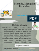 Materi Pembinaan Menulis, Mengukir Peradaban