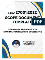 ISO 27001 Scope Document Template