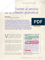 Blogs y Twitter Al Servicio de La Reflexión Gramatical