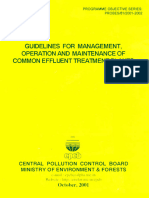 Guidelines for Management, Operation and Maintenance of Common Effluentlreatment Plants