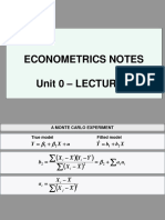 Econometrics - Unit 0 - Lecture 3