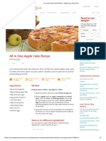 All in One Apple Cake Recipe - Weight Loss Resources